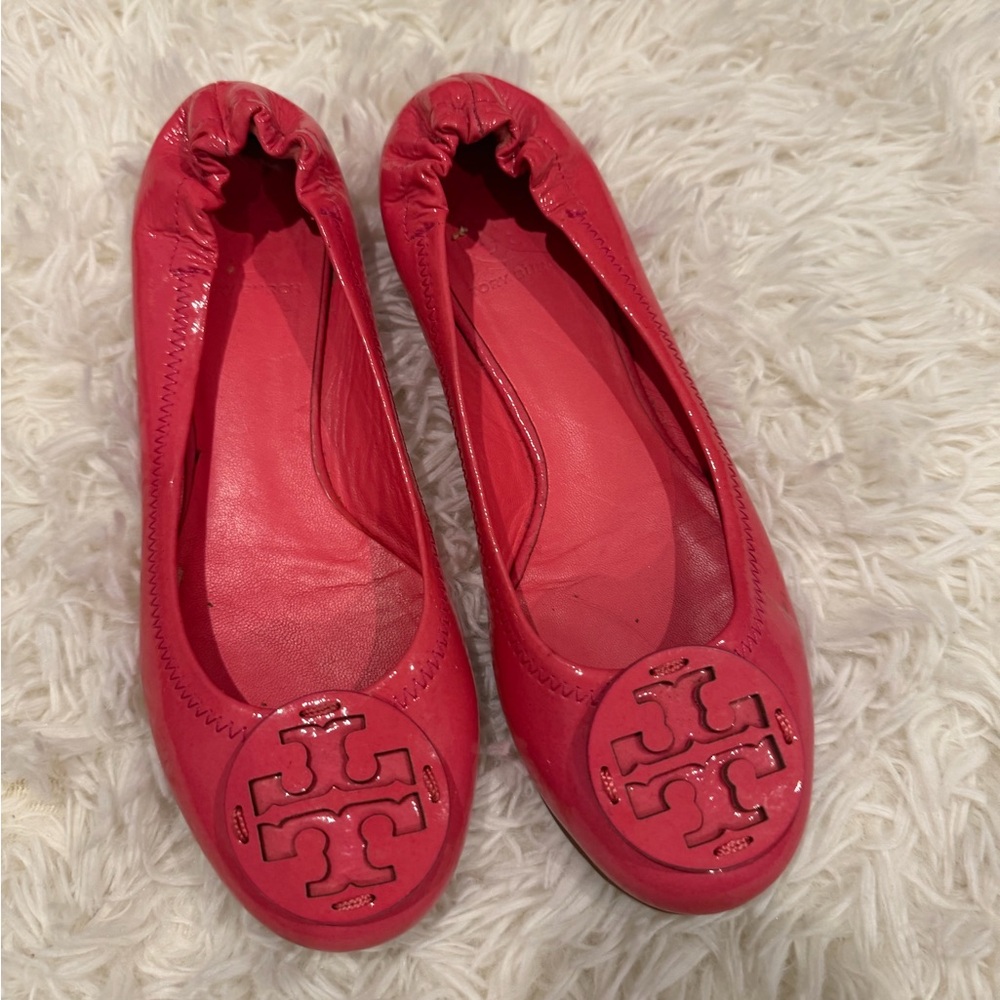 Tory Burch Women's Vibrant Red Flats